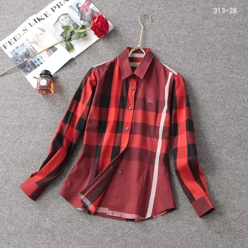 Cheap Burberry Shirts Long Sleeved For Women #1192311 Replica Wholesale [$38.00 USD] [ITEM#1192311] on Replica Burberry Shirts