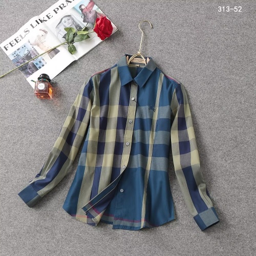 Cheap Burberry Shirts Long Sleeved For Women #1192316 Replica Wholesale [$38.00 USD] [ITEM#1192316] on Replica Burberry Shirts