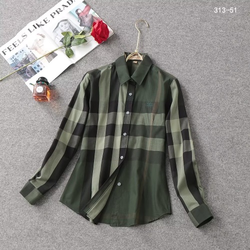 Cheap Burberry Shirts Long Sleeved For Women #1192317 Replica Wholesale [$38.00 USD] [ITEM#1192317] on Replica Burberry Shirts