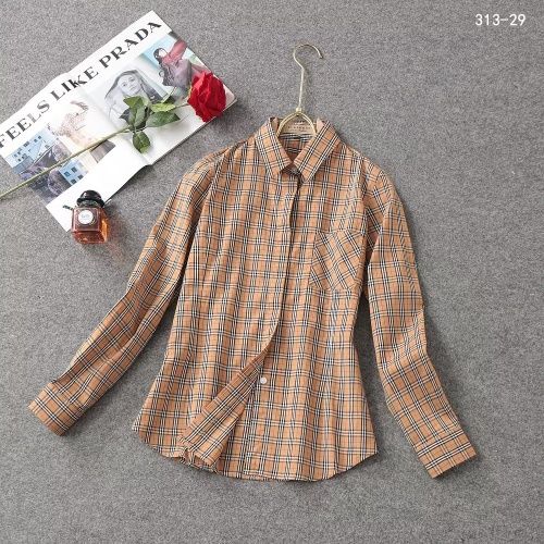 Cheap Burberry Shirts Long Sleeved For Women #1192319 Replica Wholesale [$38.00 USD] [ITEM#1192319] on Replica Burberry Shirts