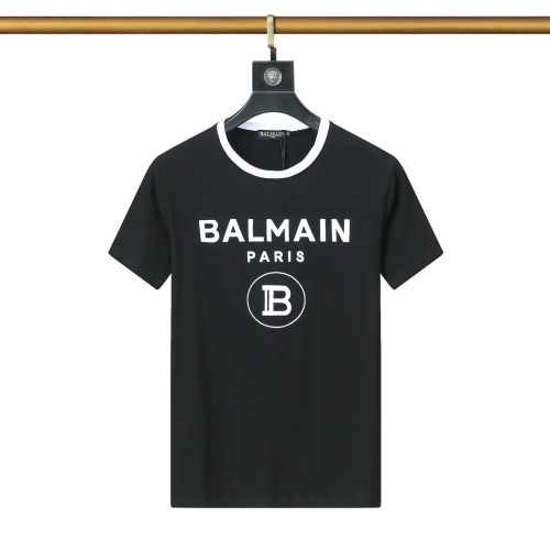 Cheap Balmain T-Shirts Short Sleeved For Men #1192390 Replica Wholesale [$25.00 USD] [ITEM#1192390] on Replica Balmain T-Shirts