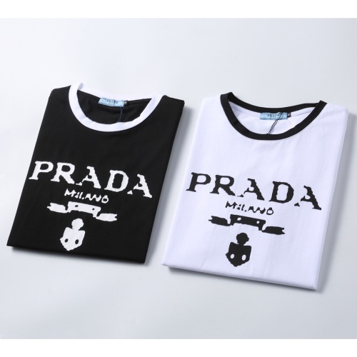 Cheap Prada T-Shirts Short Sleeved For Men #1192446 Replica Wholesale [$25.00 USD] [ITEM#1192446] on Replica Prada T-Shirts