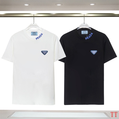 Cheap Prada T-Shirts Short Sleeved For Unisex #1192986 Replica Wholesale [$32.00 USD] [ITEM#1192986] on Replica Prada T-Shirts