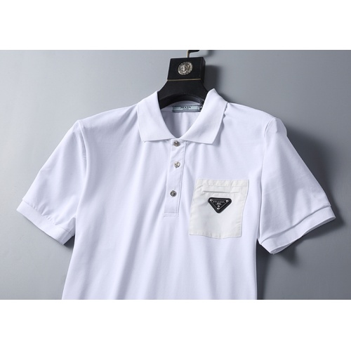 Cheap Prada T-Shirts Short Sleeved For Men #1193716 Replica Wholesale [$27.00 USD] [ITEM#1193716] on Replica Prada T-Shirts