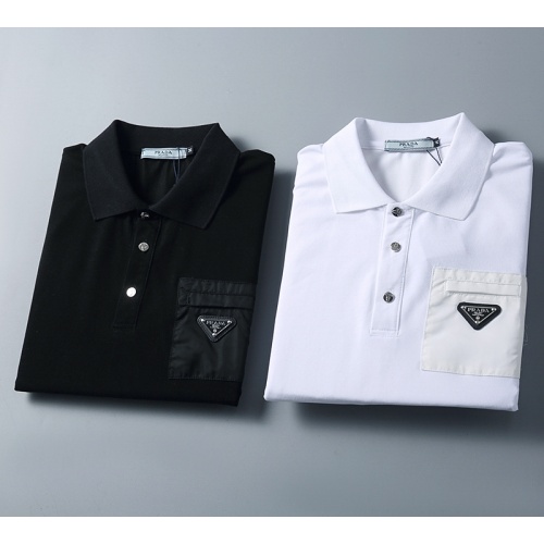 Cheap Prada T-Shirts Short Sleeved For Men #1193717 Replica Wholesale [$27.00 USD] [ITEM#1193717] on Replica Prada T-Shirts