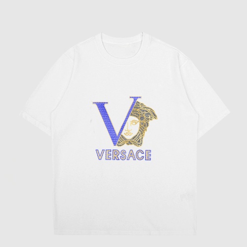 Cheap Versace T-Shirts Short Sleeved For Unisex #1195220 Replica Wholesale [$27.00 USD] [ITEM#1195220] on Replica Versace T-Shirts
