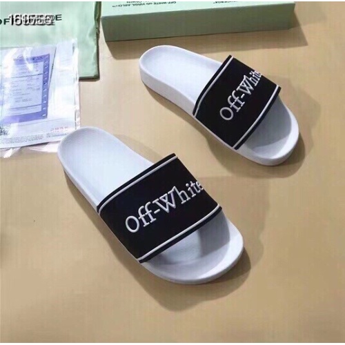 Cheap Off-White Slippers For Women #1195435 Replica Wholesale [$45.00 USD] [ITEM#1195435] on Replica Off-White Slippers