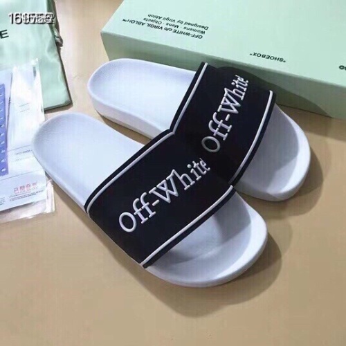 Cheap Off-White Slippers For Women #1195435 Replica Wholesale [$45.00 USD] [ITEM#1195435] on Replica Off-White Slippers