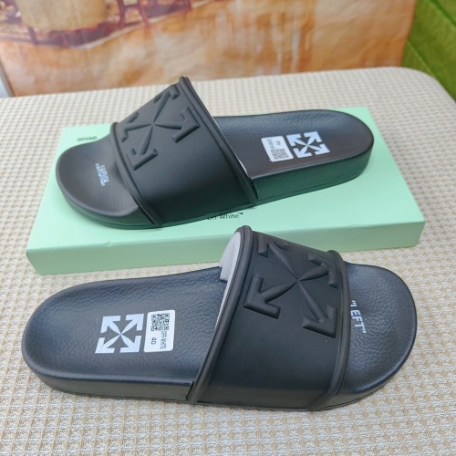 Cheap Off-White Slippers For Men #1195448 Replica Wholesale [$45.00 USD] [ITEM#1195448] on Replica Off-White Slippers