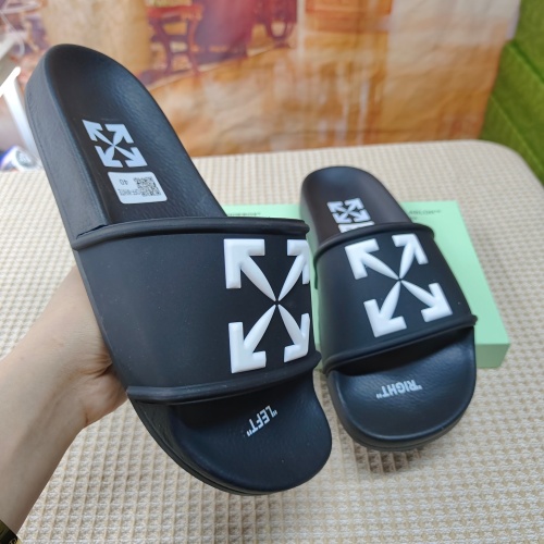 Cheap Off-White Slippers For Women #1195449 Replica Wholesale [$45.00 USD] [ITEM#1195449] on Replica Off-White Slippers