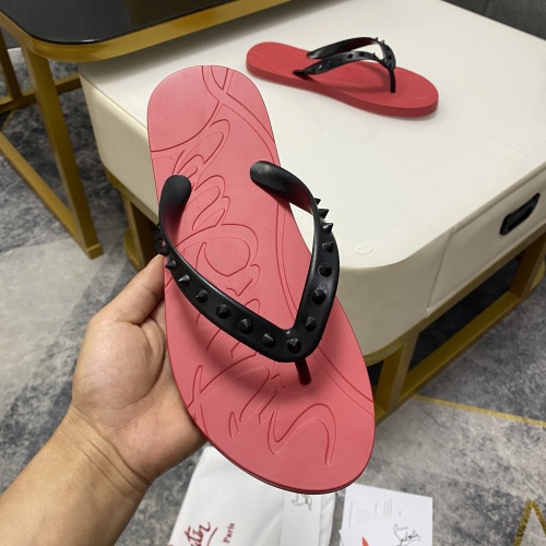 Cheap Christian Louboutin CL Slippers For Men #1195452 Replica Wholesale [$42.00 USD] [ITEM#1195452] on Replica Christian Louboutin CL Slippers
