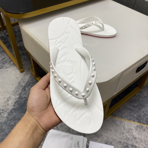 Cheap Christian Louboutin CL Slippers For Men #1195454 Replica Wholesale [$42.00 USD] [ITEM#1195454] on Replica Christian Louboutin CL Slippers