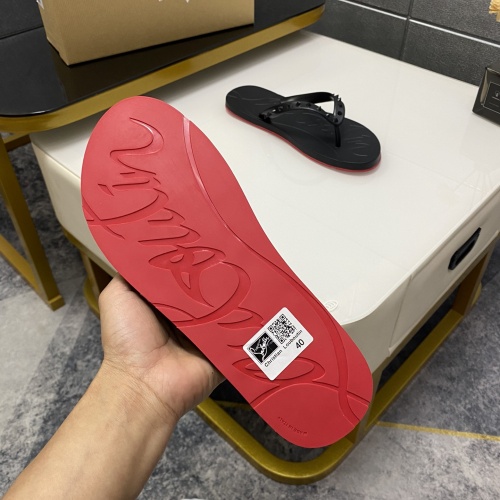 Cheap Christian Louboutin CL Slippers For Women #1195455 Replica Wholesale [$42.00 USD] [ITEM#1195455] on Replica Christian Louboutin CL Slippers