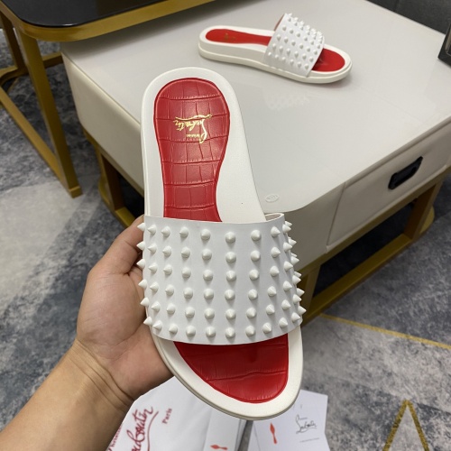 Cheap Christian Louboutin CL Slippers For Men #1195460 Replica Wholesale [$56.00 USD] [ITEM#1195460] on Replica Christian Louboutin CL Slippers