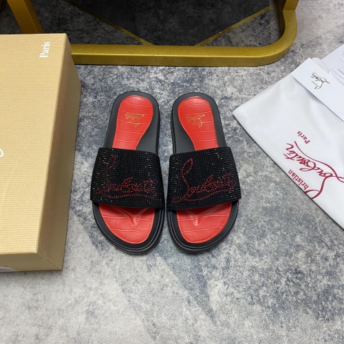 Cheap Christian Louboutin CL Slippers For Men #1195464 Replica Wholesale [$56.00 USD] [ITEM#1195464] on Replica Christian Louboutin CL Slippers