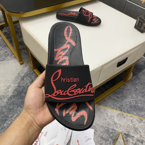 Cheap Christian Louboutin CL Slippers For Men #1195466 Replica Wholesale [$56.00 USD] [ITEM#1195466] on Replica Christian Louboutin CL Slippers