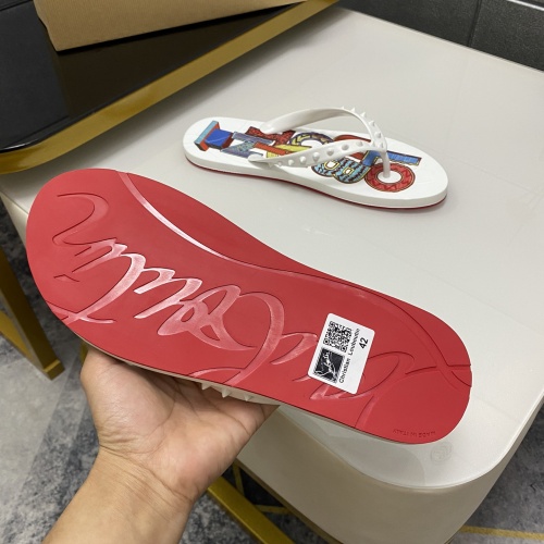 Cheap Christian Louboutin CL Slippers For Women #1195471 Replica Wholesale [$45.00 USD] [ITEM#1195471] on Replica Christian Louboutin CL Slippers