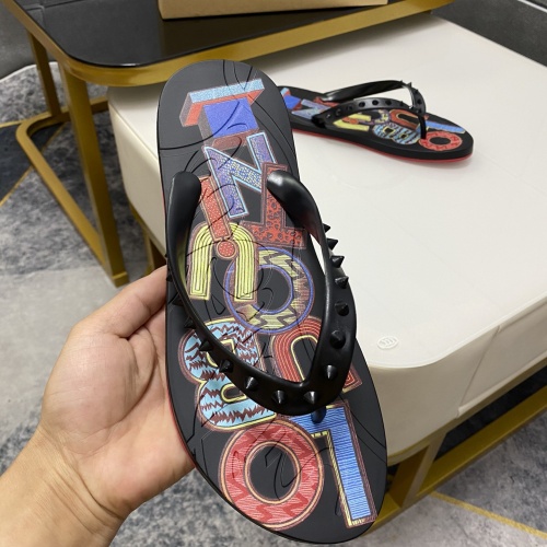 Cheap Christian Louboutin CL Slippers For Men #1195474 Replica Wholesale [$45.00 USD] [ITEM#1195474] on Replica Christian Louboutin CL Slippers
