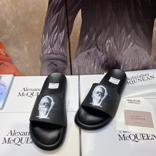 Cheap Alexander McQueen Slippers For Men #1195630 Replica Wholesale [$45.00 USD] [ITEM#1195630] on Replica Alexander McQueen Slippers