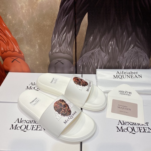 Cheap Alexander McQueen Slippers For Men #1195633 Replica Wholesale [$45.00 USD] [ITEM#1195633] on Replica Alexander McQueen Slippers