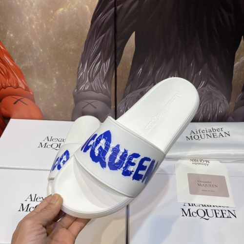 Cheap Alexander McQueen Slippers For Men #1195644 Replica Wholesale [$45.00 USD] [ITEM#1195644] on Replica Alexander McQueen Slippers