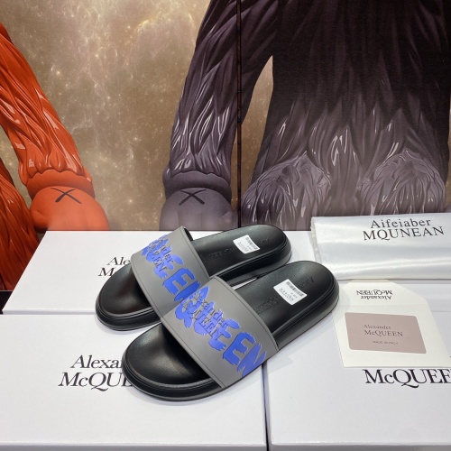 Cheap Alexander McQueen Slippers For Men #1195645 Replica Wholesale [$45.00 USD] [ITEM#1195645] on Replica Alexander McQueen Slippers