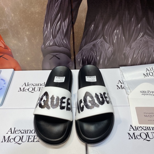 Cheap Alexander McQueen Slippers For Men #1195646 Replica Wholesale [$45.00 USD] [ITEM#1195646] on Replica Alexander McQueen Slippers