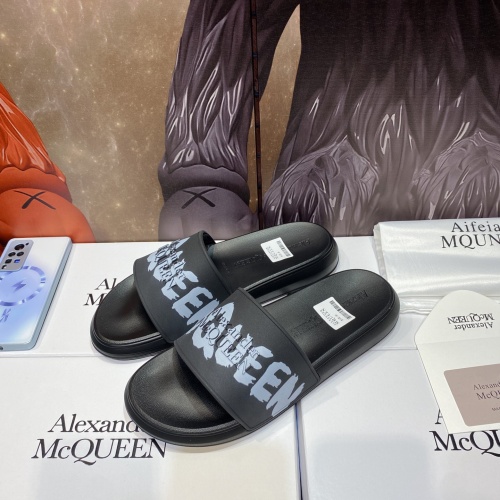 Cheap Alexander McQueen Slippers For Men #1195647 Replica Wholesale [$45.00 USD] [ITEM#1195647] on Replica Alexander McQueen Slippers