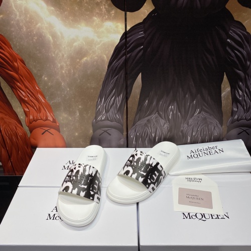 Cheap Alexander McQueen Slippers For Men #1195648 Replica Wholesale [$45.00 USD] [ITEM#1195648] on Replica Alexander McQueen Slippers