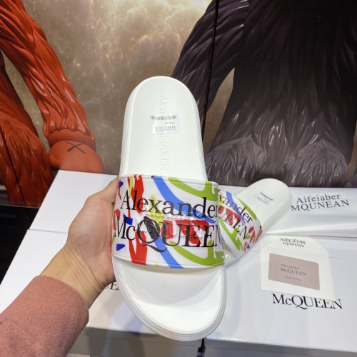 Cheap Alexander McQueen Slippers For Men #1195650 Replica Wholesale [$45.00 USD] [ITEM#1195650] on Replica Alexander McQueen Slippers