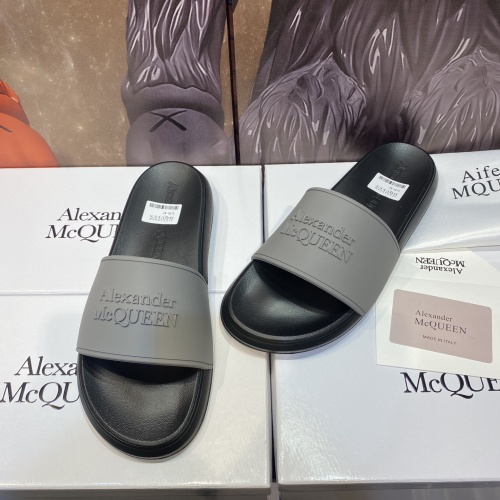 Cheap Alexander McQueen Slippers For Men #1195651 Replica Wholesale [$45.00 USD] [ITEM#1195651] on Replica Alexander McQueen Slippers