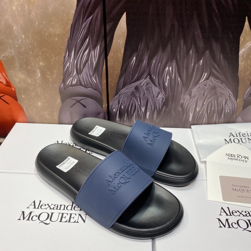 Cheap Alexander McQueen Slippers For Men #1195654 Replica Wholesale [$45.00 USD] [ITEM#1195654] on Replica Alexander McQueen Slippers