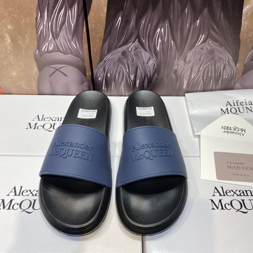 Cheap Alexander McQueen Slippers For Men #1195654 Replica Wholesale [$45.00 USD] [ITEM#1195654] on Replica Alexander McQueen Slippers