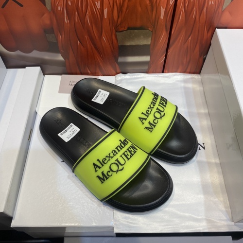 Cheap Alexander McQueen Slippers For Men #1195664 Replica Wholesale [$45.00 USD] [ITEM#1195664] on Replica Alexander McQueen Slippers