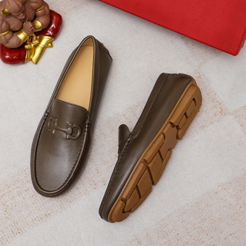 Cheap Salvatore Ferragamo Leather Shoes For Men #1195799 Replica Wholesale [$68.00 USD] [ITEM#1195799] on Replica Salvatore Ferragamo Leather Shoes
