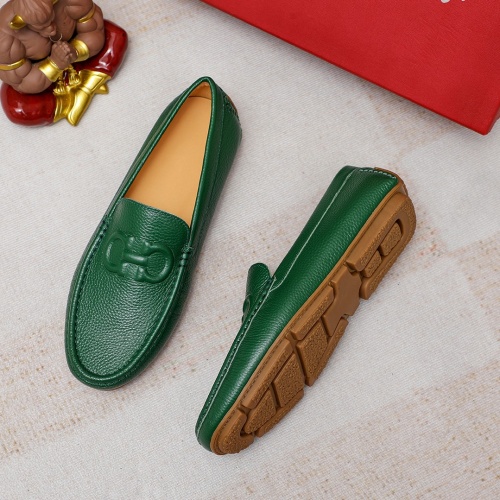 Cheap Salvatore Ferragamo Leather Shoes For Men #1195804 Replica Wholesale [$68.00 USD] [ITEM#1195804] on Replica Salvatore Ferragamo Leather Shoes