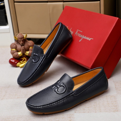 Cheap Salvatore Ferragamo Leather Shoes For Men #1195805 Replica Wholesale [$68.00 USD] [ITEM#1195805] on Replica Salvatore Ferragamo Leather Shoes