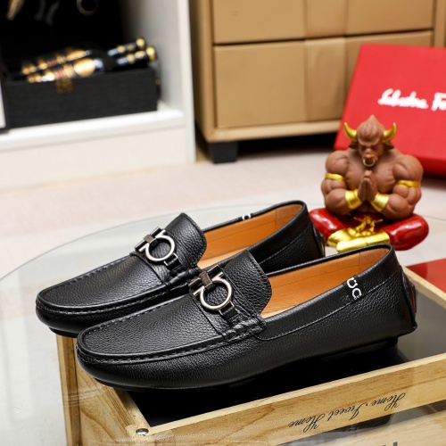Cheap Salvatore Ferragamo Leather Shoes For Men #1195813 Replica Wholesale [$68.00 USD] [ITEM#1195813] on Replica Salvatore Ferragamo Leather Shoes