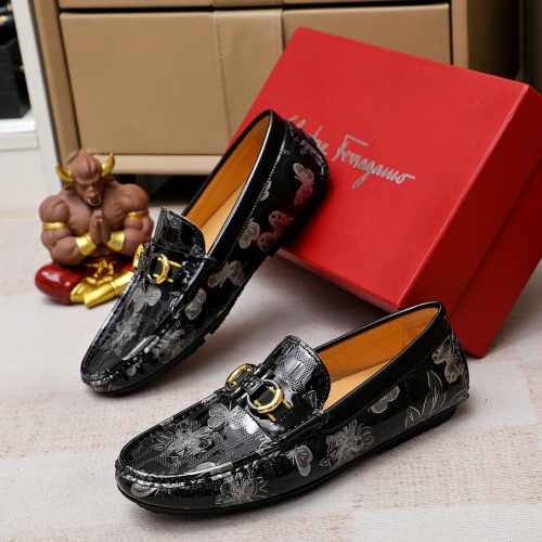 Cheap Salvatore Ferragamo Leather Shoes For Men #1195860 Replica Wholesale [$68.00 USD] [ITEM#1195860] on Replica Salvatore Ferragamo Leather Shoes