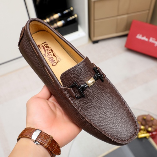 Cheap Salvatore Ferragamo Leather Shoes For Men #1195863 Replica Wholesale [$68.00 USD] [ITEM#1195863] on Replica Salvatore Ferragamo Leather Shoes
