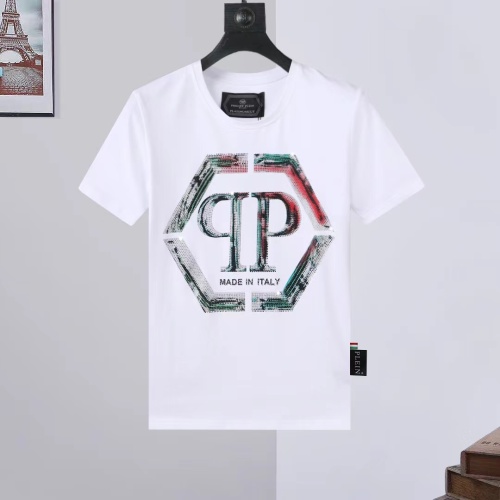 Cheap Philipp Plein PP T-Shirts Short Sleeved For Men #1195898 Replica Wholesale [$27.00 USD] [ITEM#1195898] on Replica Philipp Plein PP T-Shirts