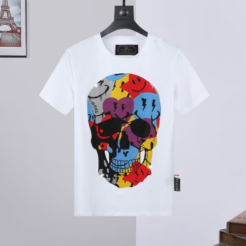 Cheap Philipp Plein PP T-Shirts Short Sleeved For Men #1195948 Replica Wholesale [$27.00 USD] [ITEM#1195948] on Replica Philipp Plein PP T-Shirts