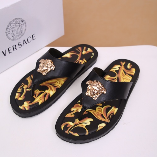 Cheap Versace Slippers For Men #1196105 Replica Wholesale [$48.00 USD] [ITEM#1196105] on Replica Versace Slippers