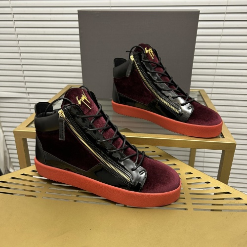 Cheap Giuseppe Zanotti High Tops Shoes For Men #1196109 Replica Wholesale [$96.00 USD] [ITEM#1196109] on Replica Giuseppe Zanotti High Tops Shoes