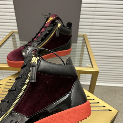 Cheap Giuseppe Zanotti High Tops Shoes For Men #1196109 Replica Wholesale [$96.00 USD] [ITEM#1196109] on Replica Giuseppe Zanotti High Tops Shoes