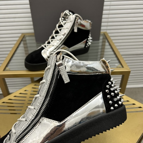 Cheap Giuseppe Zanotti High Tops Shoes For Men #1196112 Replica Wholesale [$102.00 USD] [ITEM#1196112] on Replica Giuseppe Zanotti High Tops Shoes