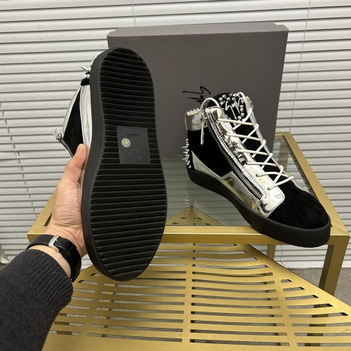 Cheap Giuseppe Zanotti High Tops Shoes For Men #1196112 Replica Wholesale [$102.00 USD] [ITEM#1196112] on Replica Giuseppe Zanotti High Tops Shoes