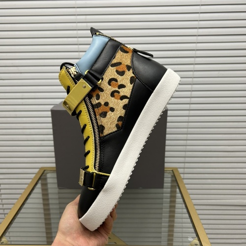 Cheap Giuseppe Zanotti High Tops Shoes For Men #1196114 Replica Wholesale [$100.00 USD] [ITEM#1196114] on Replica Giuseppe Zanotti High Tops Shoes