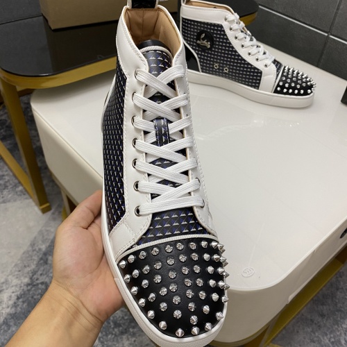 Cheap Christian Louboutin High Top Shoes For Men #1196119 Replica Wholesale [$98.00 USD] [ITEM#1196119] on Replica Christian Louboutin High Top Shoes