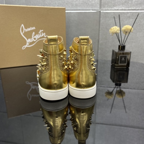 Cheap Christian Louboutin High Top Shoes For Men #1196121 Replica Wholesale [$98.00 USD] [ITEM#1196121] on Replica Christian Louboutin High Top Shoes